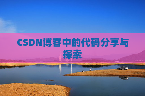 CSDN博客中的代码分享与探索